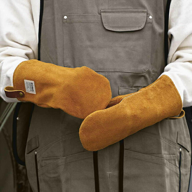 Leather mittens M レザーミトンM キャメル