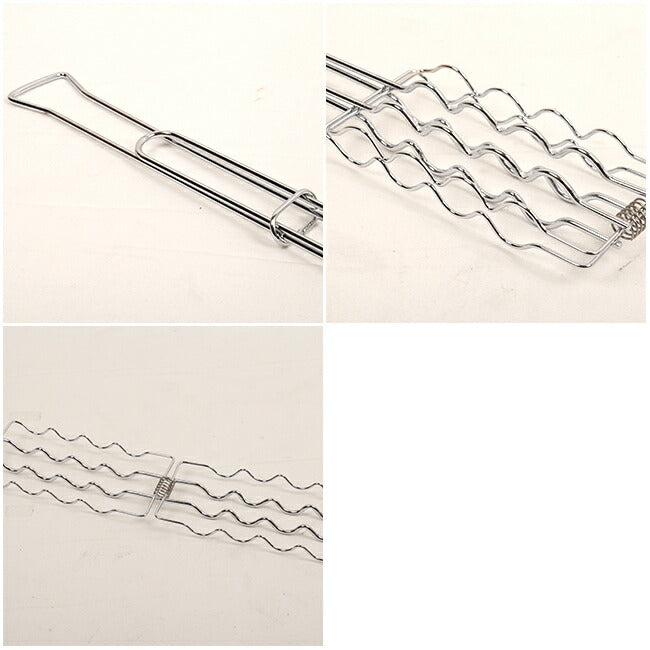 Rome Pie Iron ローム 4-up Safe "T" Roaster (Bratwurst-Hot Dog Roaster) #2744 BBQ用品 フォーク アウトドア