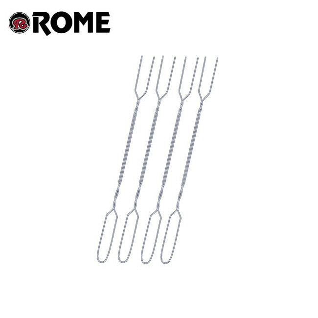 Rome Pie Iron ローム Set of 4 Roaster Toaster Forks #RT-12 BBQ用品 フォーク アウトドア
