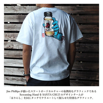 SANTA CRUZ サンタクルーズ×ほりにし スクリーミングハンドTシャツ【メール便・代引き不可】