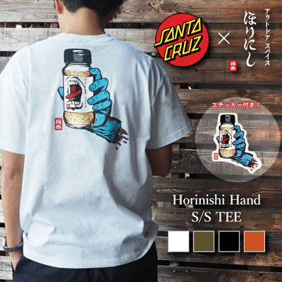 SANTA CRUZ サンタクルーズ×ほりにし スクリーミングハンドTシャツ【メール便・代引き不可】