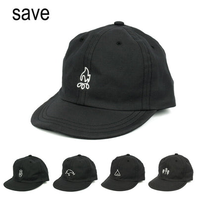 save セーブ Embroidery Cap エンブロイダリーキャップ Black 2021-01/S-01