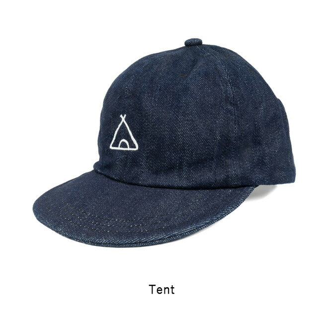 save セーブ Embroidery Cap エンブロイダリーキャップ Denim S-01