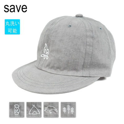 save セーブ Linen Cap リネンキャップ Charcoal S-12
