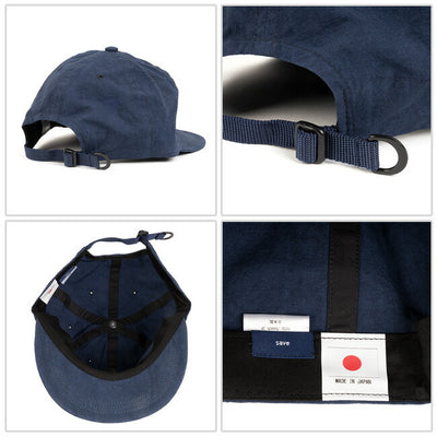 save セーブ Linen Cap リネンキャップ Navy S-12