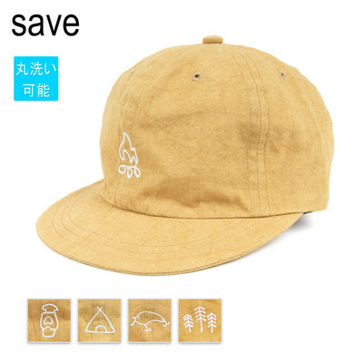 save セーブ Linen Cap リネンキャップ Mustard S-12