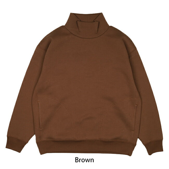 Siora yatsu-sue シオラヤツス Card board knit mockneck Sweat カードボードニットモックネックスウェット ORF23-145
