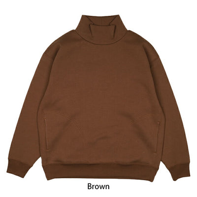 Siora yatsu-sue シオラヤツス Card board knit mockneck Sweat カードボードニットモックネックスウェット ORF23-145