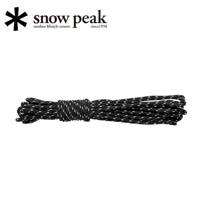 snowpeak スノーピーク ブラックロープ 3mm 10mカット AP-040