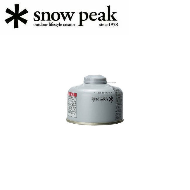 Snow Peak スノーピーク ガスカートリッジ GigaPower Fuel 110 Iso ギガパワーガス 110イソ GP-110SR燃料 ガス ストーブ・ランタン