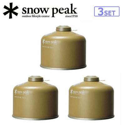 Snow Peak スノーピーク ギガパワーガス250プロイソ (3個セット) GP-250GR