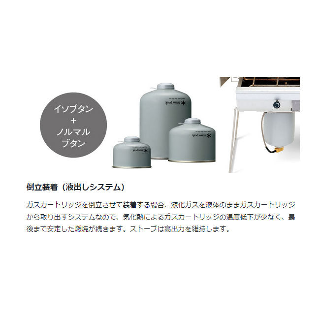 Snow Peak スノーピーク ガスカートリッジ GigaPower Fuel 250 Prolso ギガパワーガス 250プロイソ GP-250GR燃料 ガス ストーブ・ランタン
