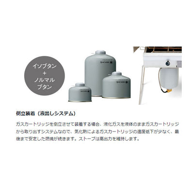 Snow Peak スノーピーク ガスカートリッジ GigaPower Fuel 250 Prolso ギガパワーガス 250プロイソ GP-250GR燃料 ガス ストーブ・ランタン