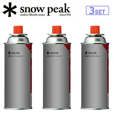Snow Peak スノーピーク ギガパワーガスCBブタン (3本セット) GPC-250CB