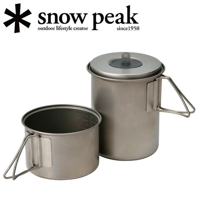 スノーピーク  peak 　未使用　非売品　4点セット Snow Peak - Snow Peak スノーピーク クッカー ソロセットチタン SCS