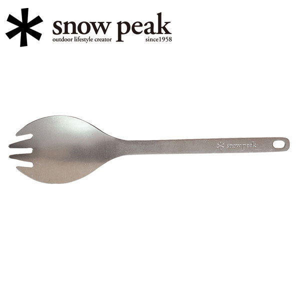 Snow Peak スノーピーク チタン先割れスプーン SCT-004