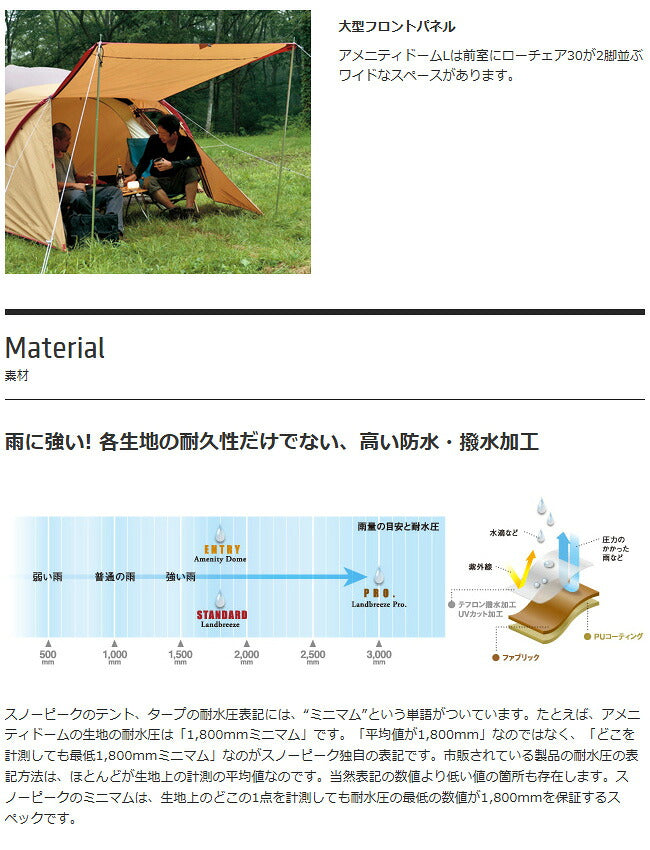 Snow Peak スノーピーク アメニティドームM SDE-001RH