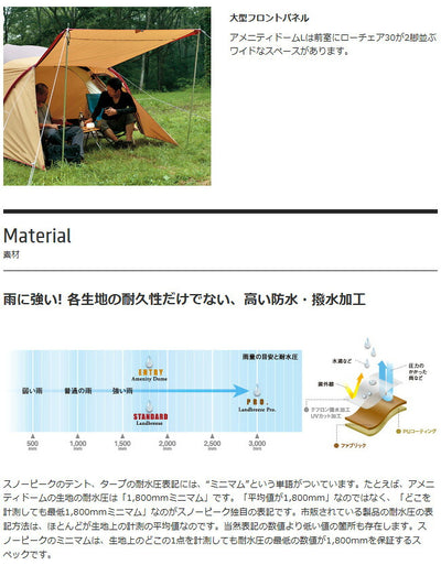 Snow Peak スノーピーク アメニティドームM SDE-001RH