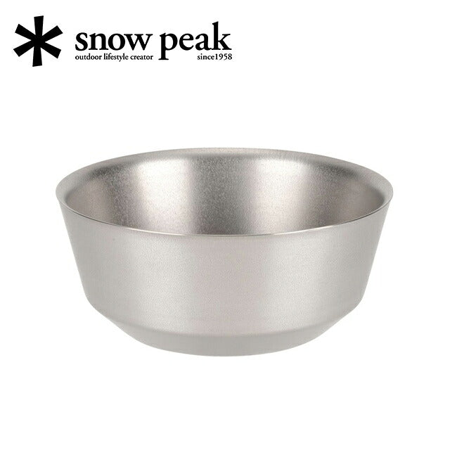 Snow Peak スノーピーク チタンダブルボウル 600 TW-241 – アウトドア