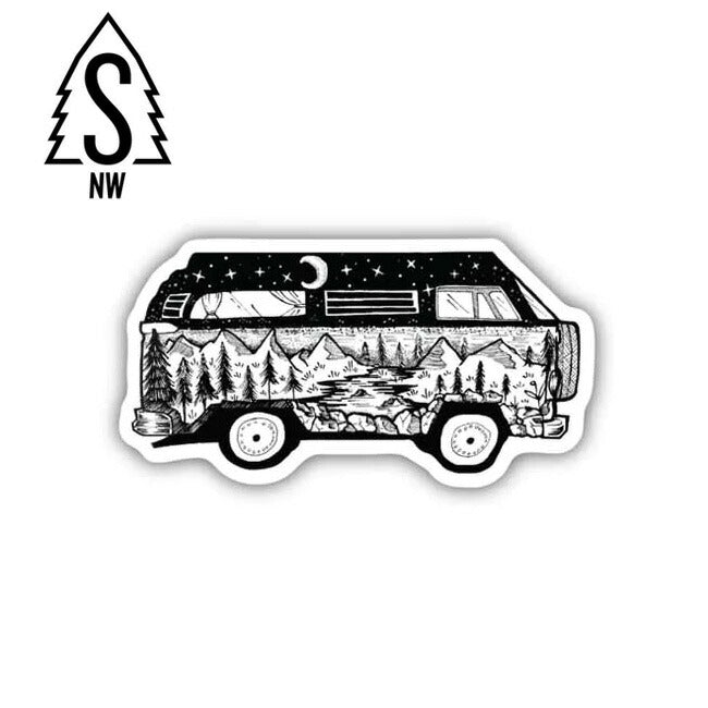 STICKERS NORTHWEST ステッカーズノースウエスト PRINTED STICKERS BUS SCENE プリンテッドステッカーズバスシーン 7SNW0383LSTK 【メール便発送350円・代引不可】
