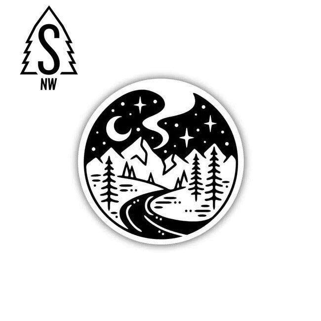 STICKERS NORTHWEST ステッカーズノースウエスト PRINTED STICKERS STARRY NIGHT RIVER プリンテッドステッカーズスターリーナイトリバー 7SNW0389LSTK 【メール便発送350円・代引不可】