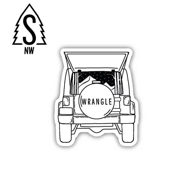 STICKERS NORTHWEST ステッカーズノースウエスト PRINTED STICKERS JEEP WRANGLE プリンテッドステッカーズジープラングラー 7SNW0303LSTK 【メール便発送350円・代引不可】