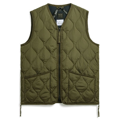 TAION タイオン Military V Neck Zip Down Vest ミリタリーVネックジップダウンベスト TAION-001ZML-1