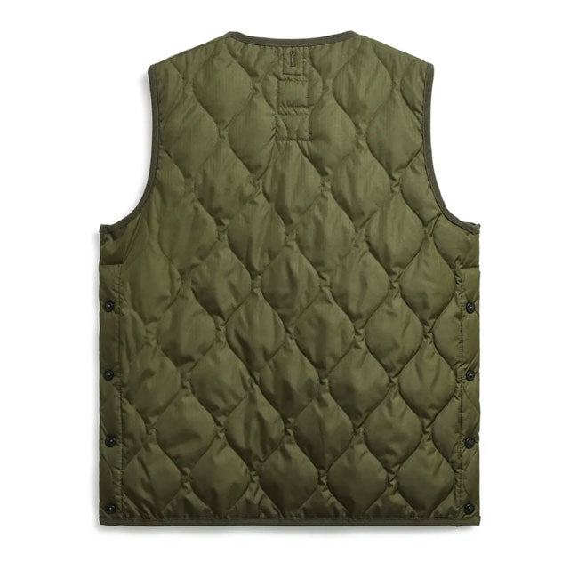 TAION タイオン Military V Neck Zip Down Vest ミリタリーVネックジップダウンベスト TAION-001ZML-1