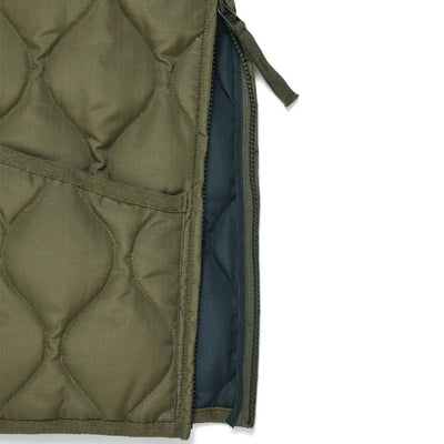 TAION タイオン Military V Neck Zip Down Vest ミリタリーVネックジップダウンベスト TAION-001ZML-1