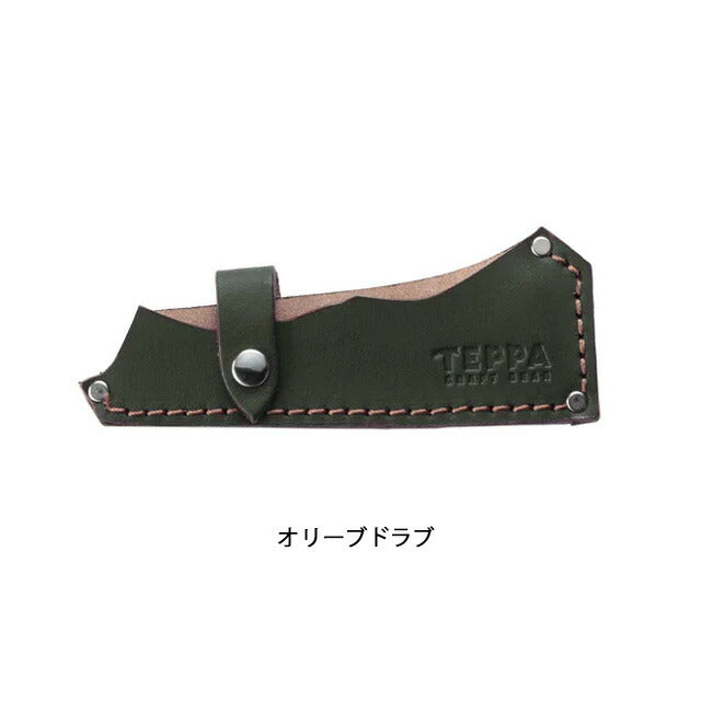 TEPPA てっぱ 焚火鉈 角田 専用革ケース オリーブドラブ MZ14027