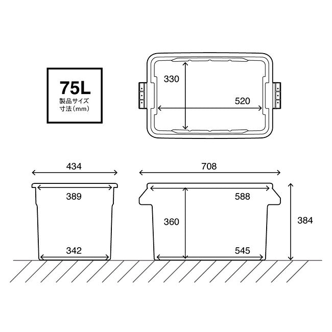 THOR ソー Large Totes DC 75L ラージトートディーシー75L 365175