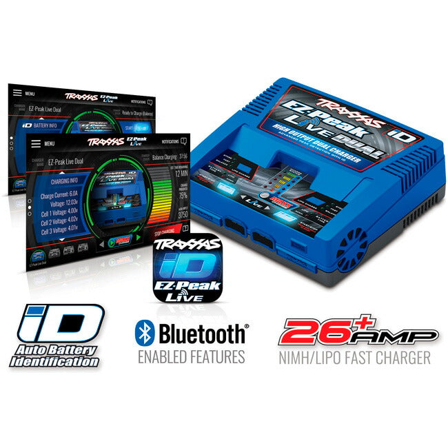 TRAXXAS トラクサス EZ-Peak Live Dual Charger イーゼットパークライブデュアルチャージャー 2973