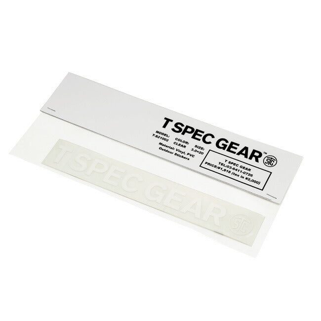 T SPEC GEAR ティースペックギア ステンシルステッカー ホワイト T-S21002