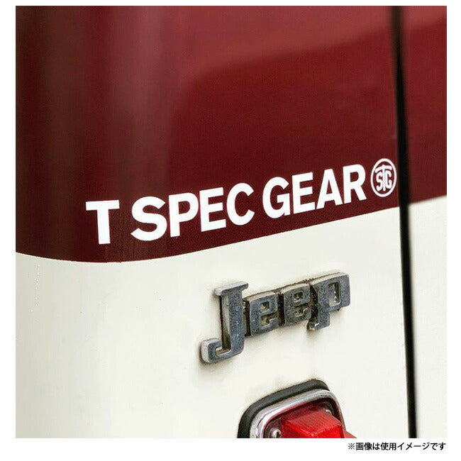 T SPEC GEAR ティースペックギア ステンシルステッカー ホワイト T-S21002