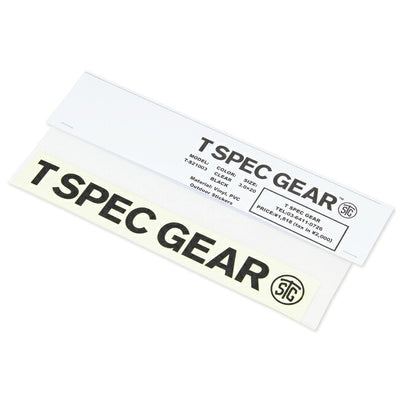 T SPEC GEAR ティースペックギア ステンシルステッカー ブラック T-S21003