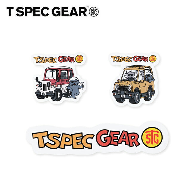 T SPEC GEAR ティースペックギア 4WDステッカーセット(3枚) T-S22001