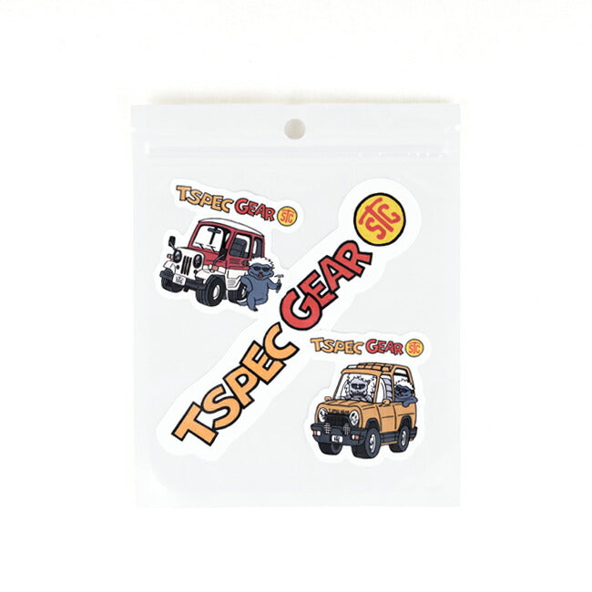 T SPEC GEAR ティースペックギア 4WDステッカーセット(3枚) T-S22001