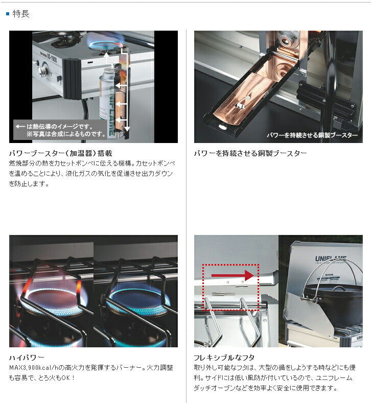 UNIFLAME ユニフレーム バーナー/ツインバーナー US-1900/610305
