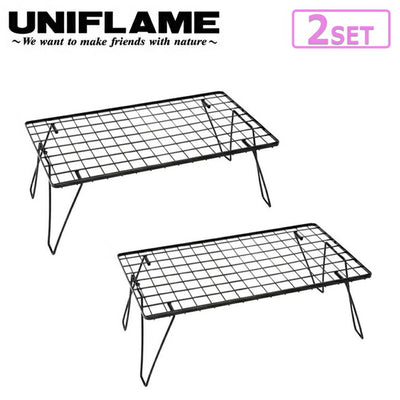 UNIFLAME ユニフレーム フィールドラック ブラック(2個セット) 611616