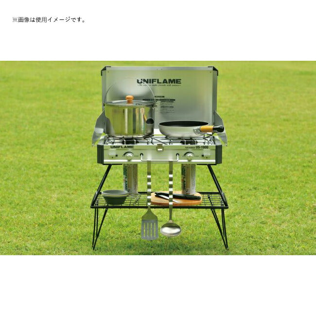 UNIFLAME ユニフレーム フィールドラック ブラック(2個セット) 611616