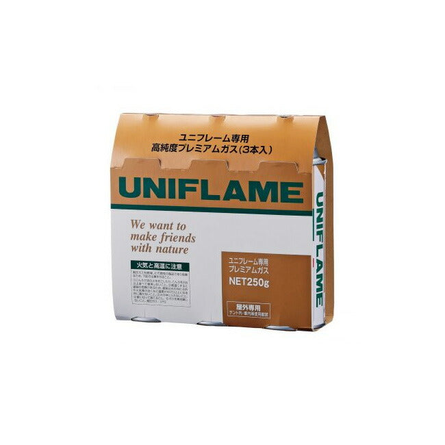 UNIFLAME ユニフレーム プレミアムガス(3本) 650042
