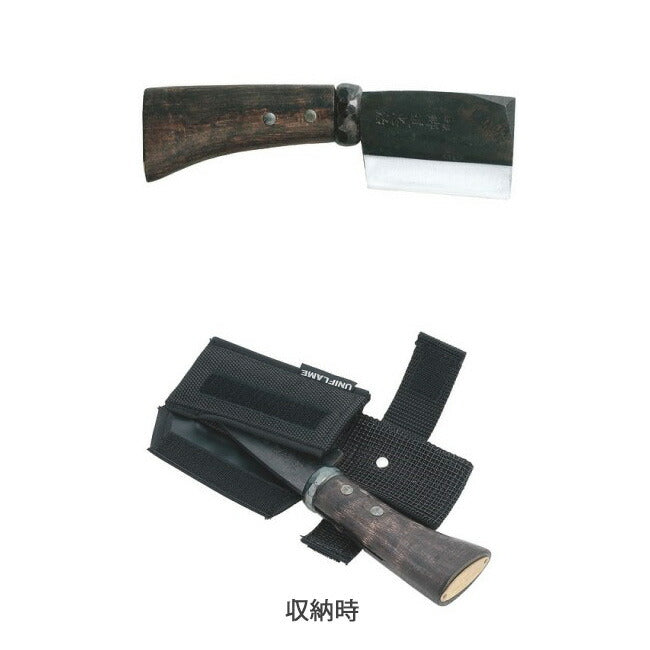 UNIFLAME ユニフレーム  TSURUBAMI ちび鉈 片刃二寸三分 684078