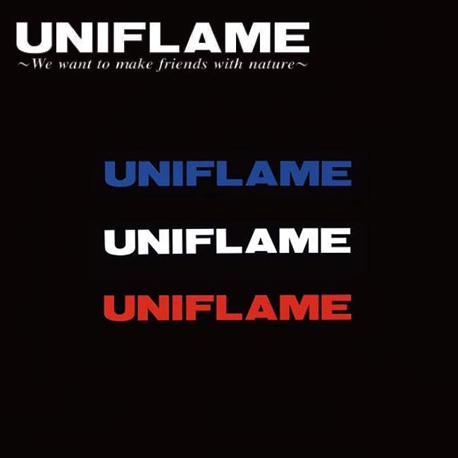 UNIFLAME ユニフレーム UF ロゴステッカー大トリオ 690123