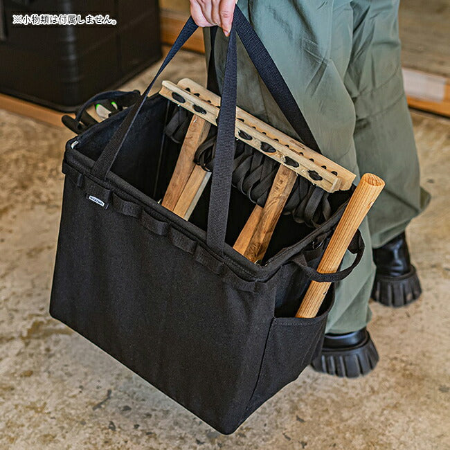 WHATNOT ワットノット One Touch Bucket Canvas ワンタッチバケット帆布 ブラック OB-03-BK