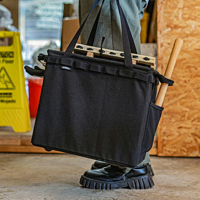WHATNOT ワットノット One Touch Bucket Canvas ワンタッチバケット帆布 ブラック OB-03-BK