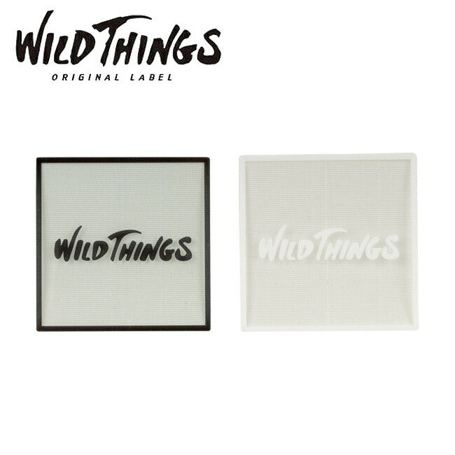 WILDTHINGS ワイルドシングス SQUARE LOGO STICKER スクエアロゴステッカー 21261TA