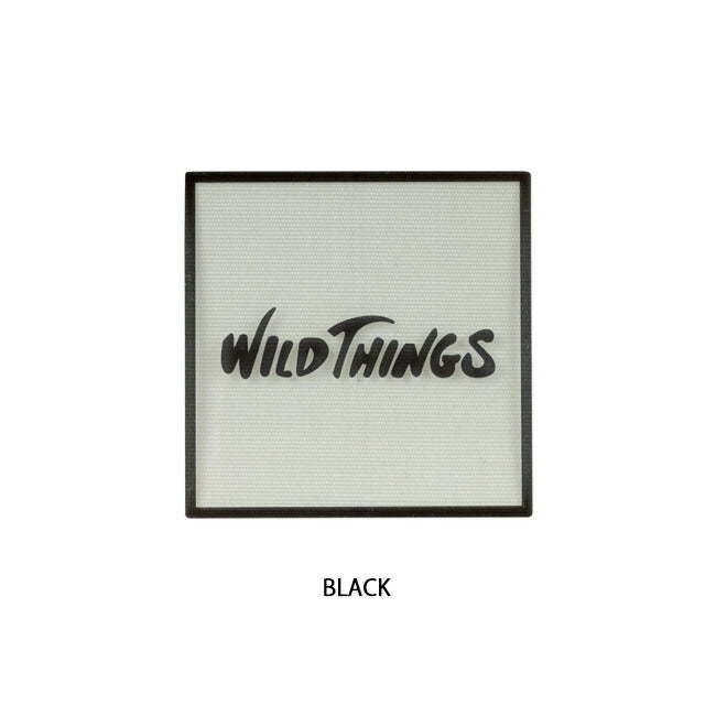 WILDTHINGS ワイルドシングス SQUARE LOGO STICKER スクエアロゴステッカー 21261TA