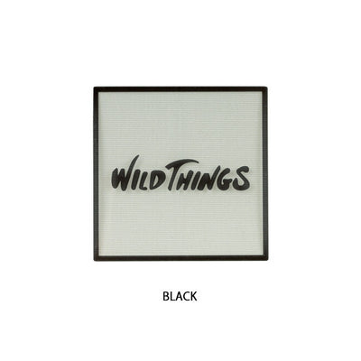 WILDTHINGS ワイルドシングス SQUARE LOGO STICKER スクエアロゴステッカー 21261TA