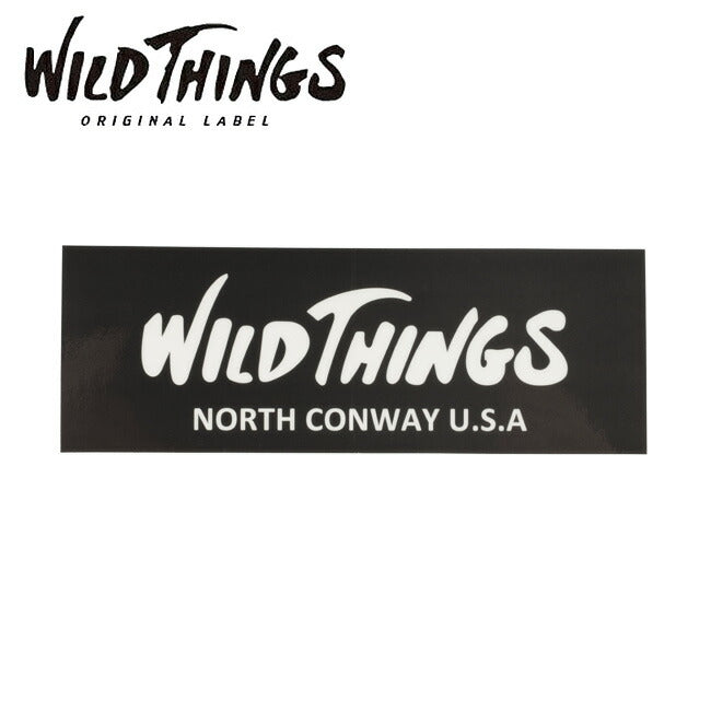 WILDTHINGS ワイルドシングス BOX LOGO STICKER ボックスロゴステッカー 21263TA