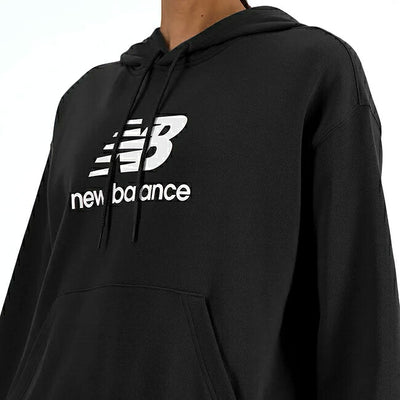 New Balance ニューバランス Sport Essentials Stacked Logo スウェットフーディ BK WT41504